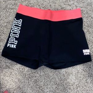 Spandex from PINK with a Coral Elastic Waistband